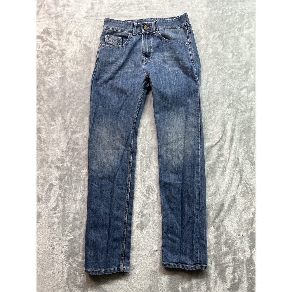 VTG Lee Mens Sz 30 (W29 in) Designer Blue Jeans Straight Leg Guys Work Pants